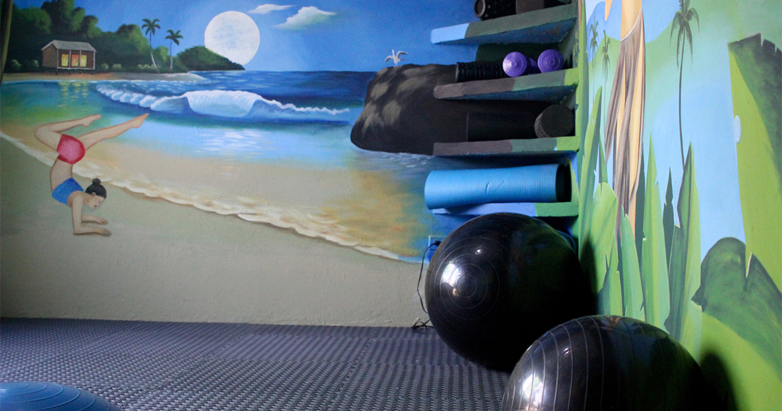 Playgrounds Surf Camp Nicaragua Yoga / Warm up Room